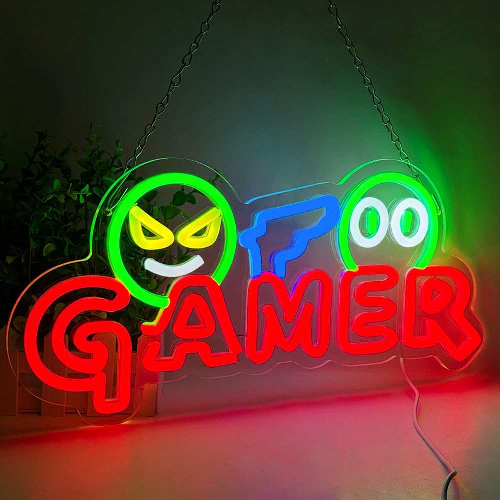 Party Games Easter - 게이머 네온사인 LED 벽등 맞춤형 다채로운