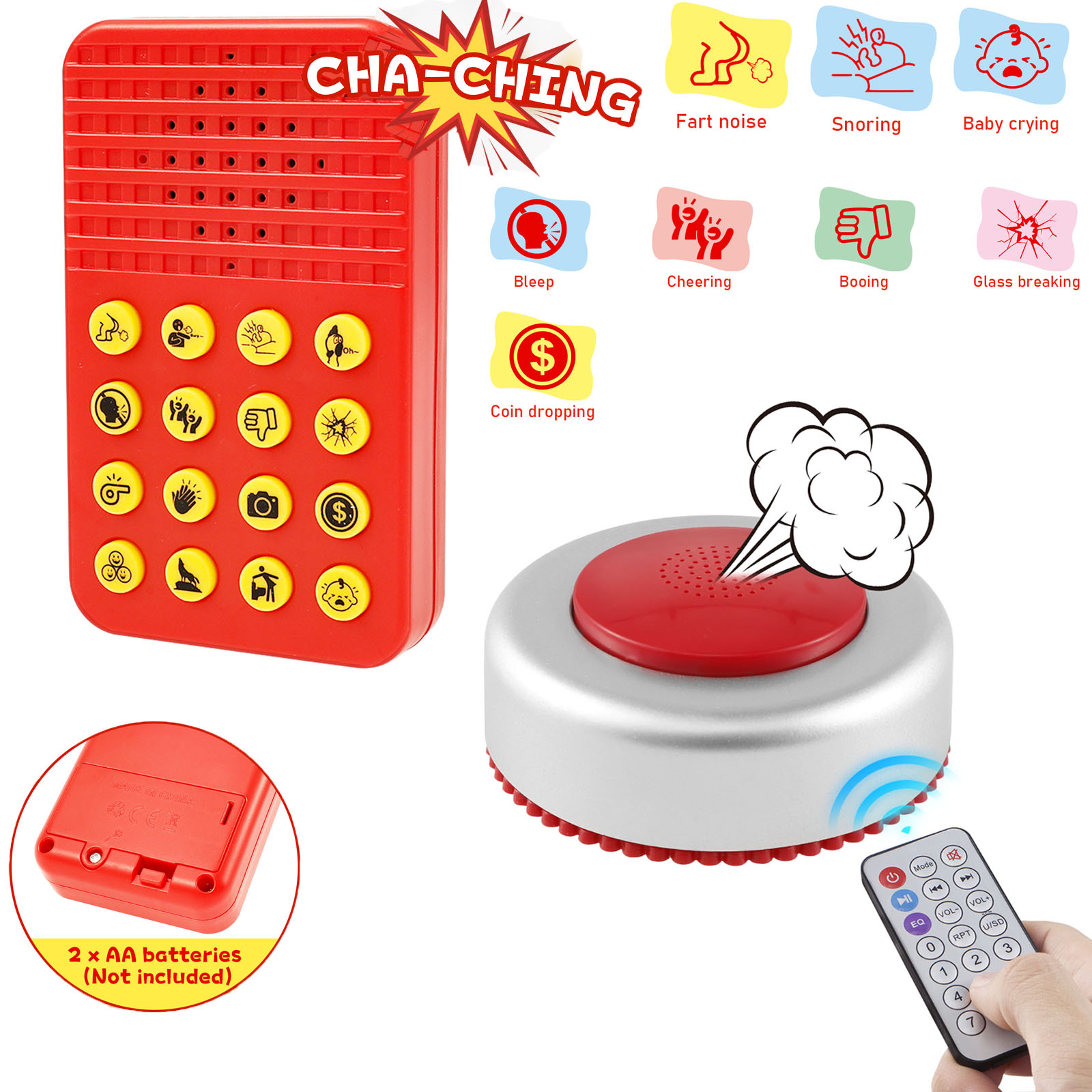 Party Games Easter - 재미있는 소리 효과 기계, 원격 방귀