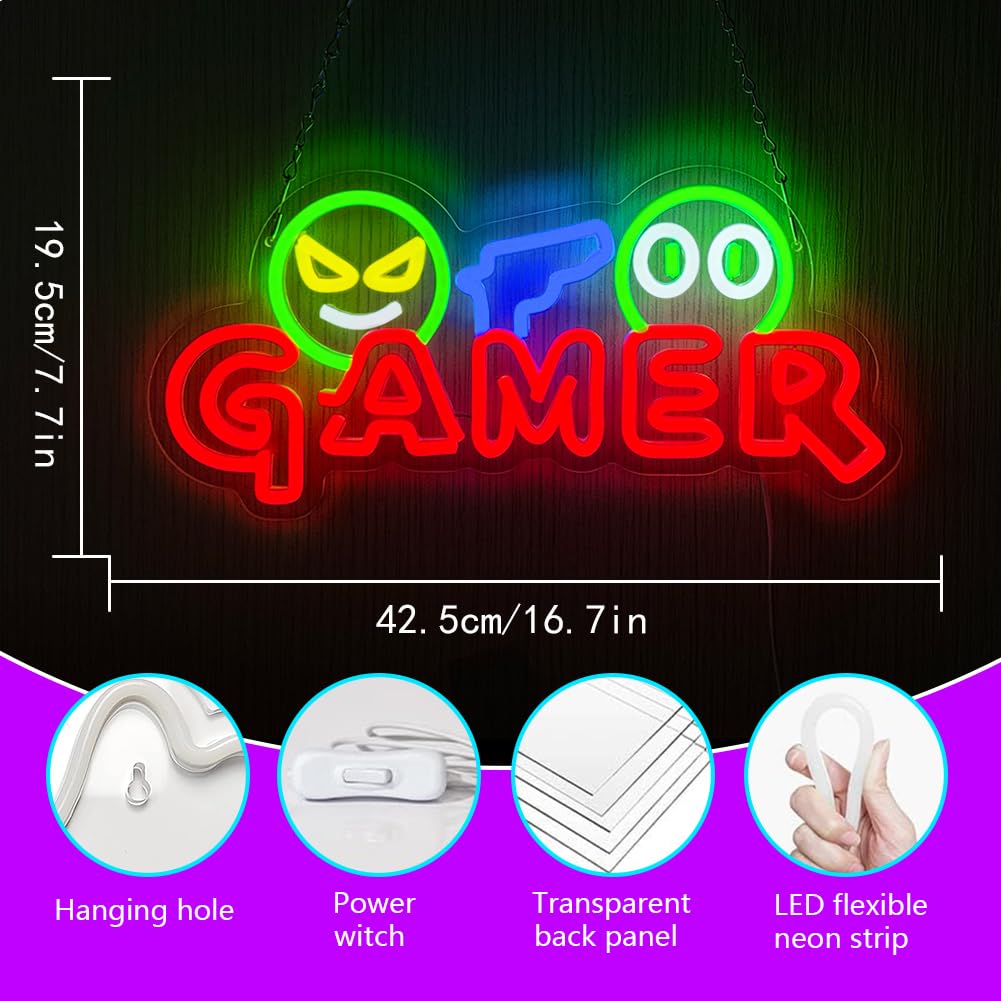 게이머 네온사인 LED 벽등 맞춤형 다채로운 게임 네온 - Party Games Easter 리뷰 및 가격