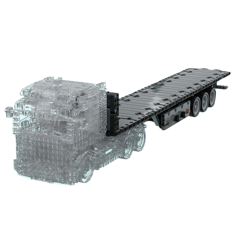 508PCS MOC 테크놀로지 3축 플랫베드 트레일러  - Lego Set Creator 리뷰 및 가격