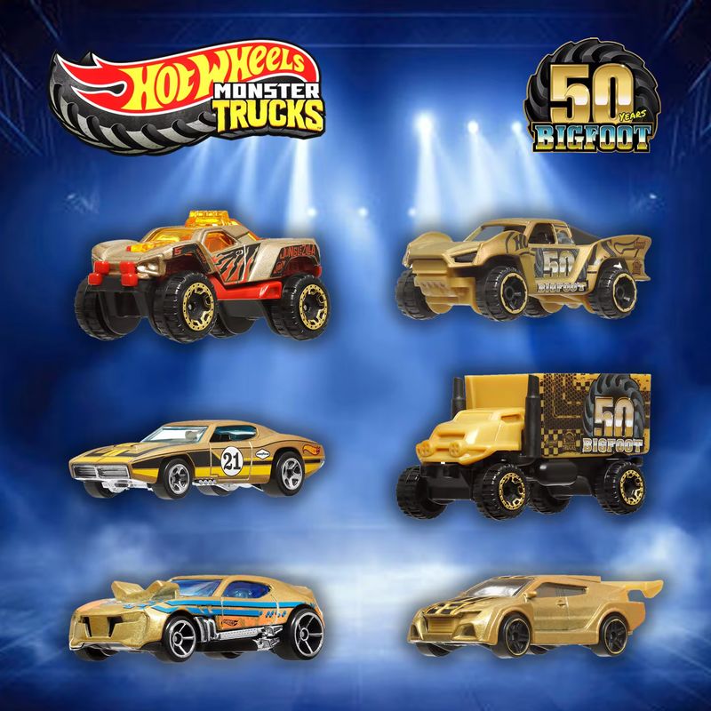 핫휠 몬스터 트럭 50주년 기념 세트-빅풋 금도금 한정 - Hot Wheels Car Monster Trucks 리뷰 및 가격